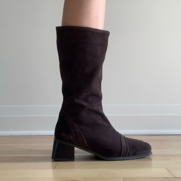 Suede Brown Boots - Picture 2 of 5